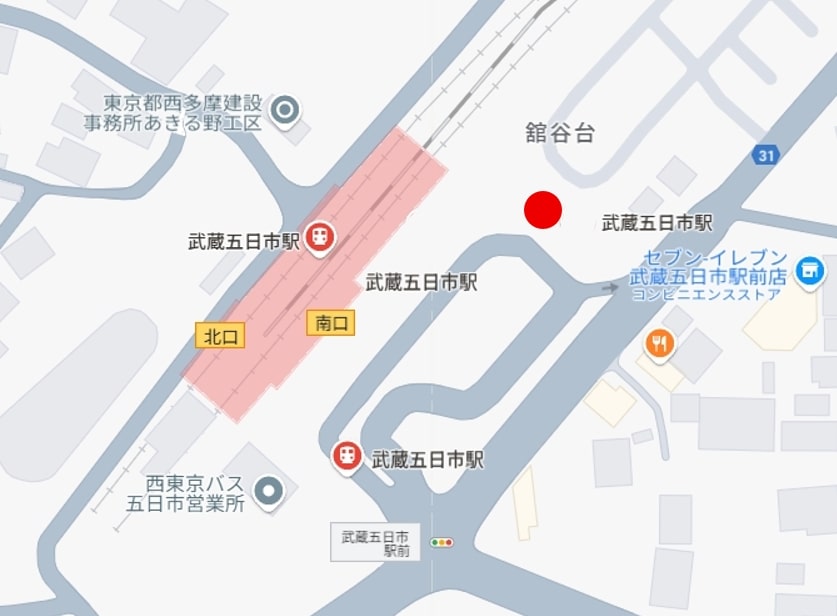 武蔵五日市駅周辺の地図
